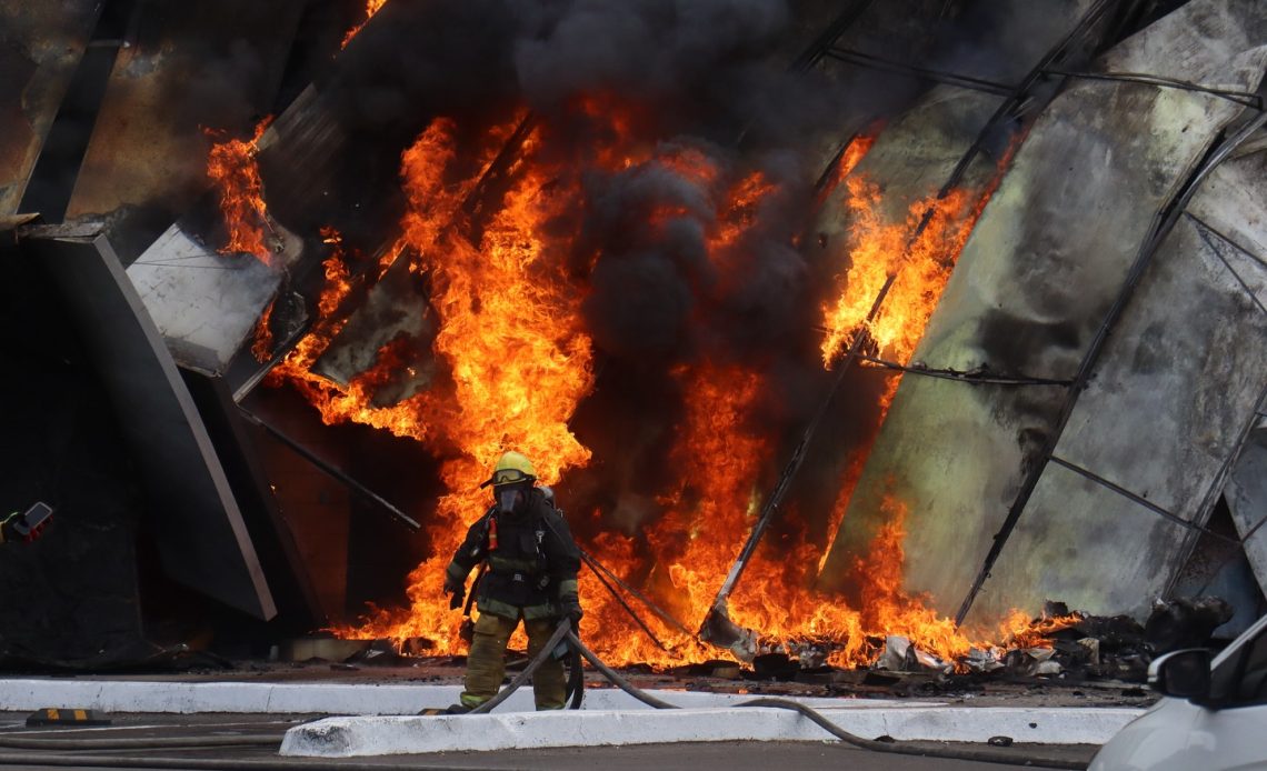 Incendio en casino en México