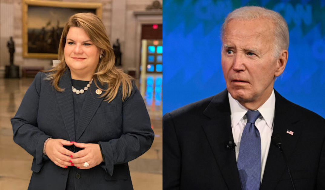 Jenniffer González y Joe Biden