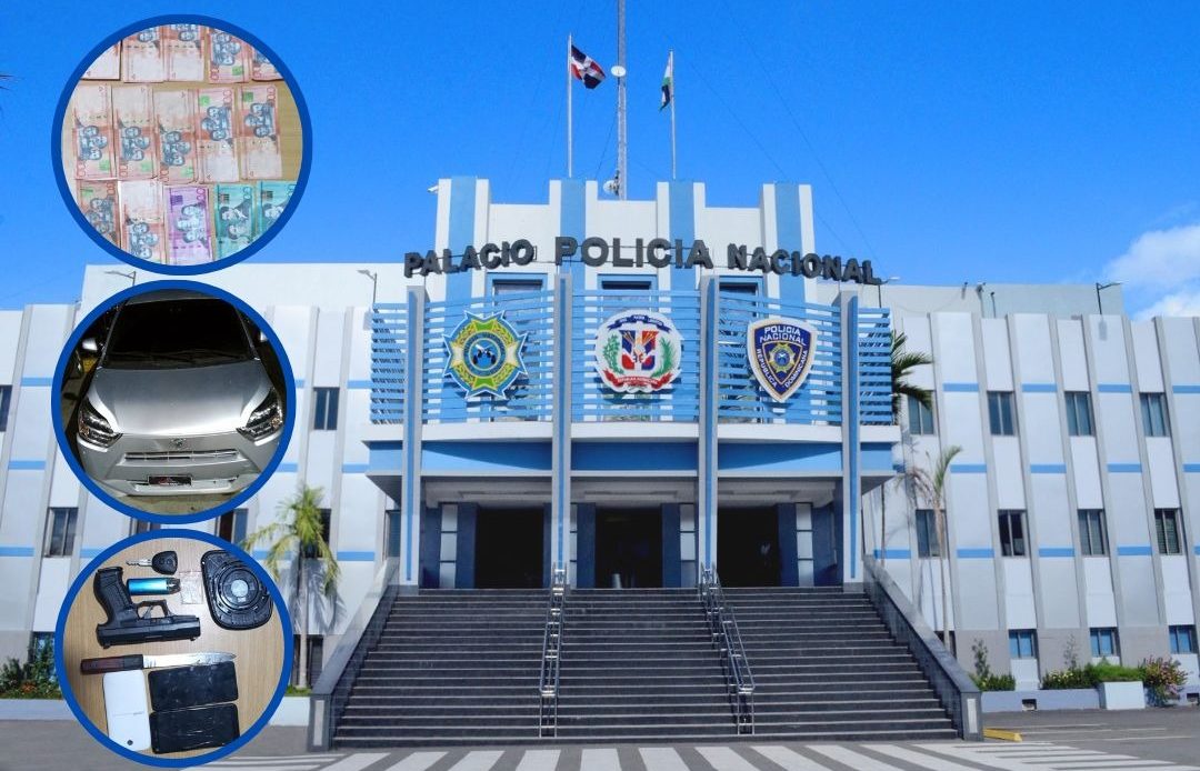 PN apresa a dos antisociales por robo y recupera pertenencias en Villa Mella