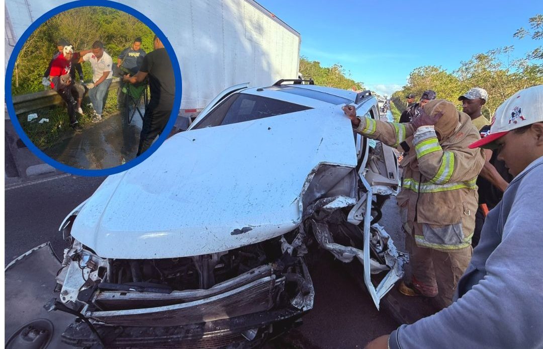 Identifican a heridos en accidente de tránsito ocurrido en la autovía del Nordeste