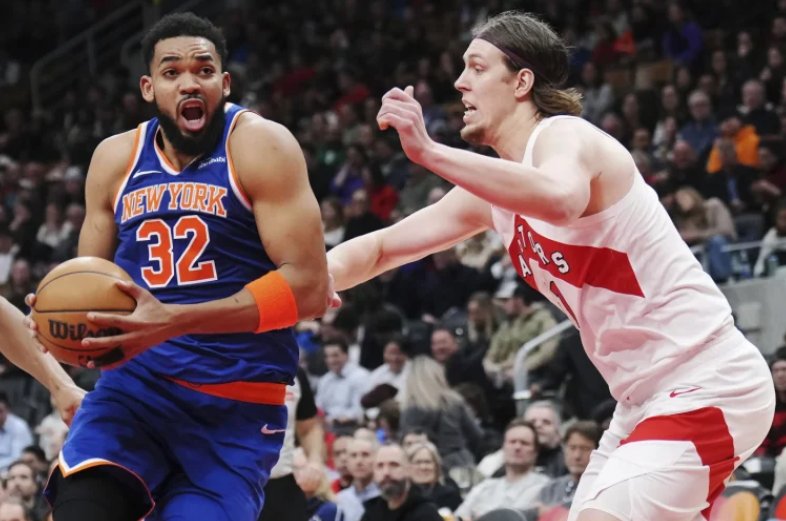 Dominicano Karl-Anthony Towns se muestra soberbio en victoria de los Knicks sobre los Raptors