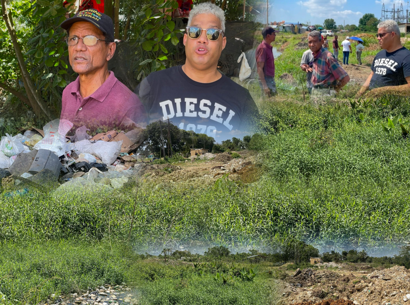 ¡Daño ambiental! Rellenan humedales cercanos a río Haina-Manoguayabo con basura y escombros