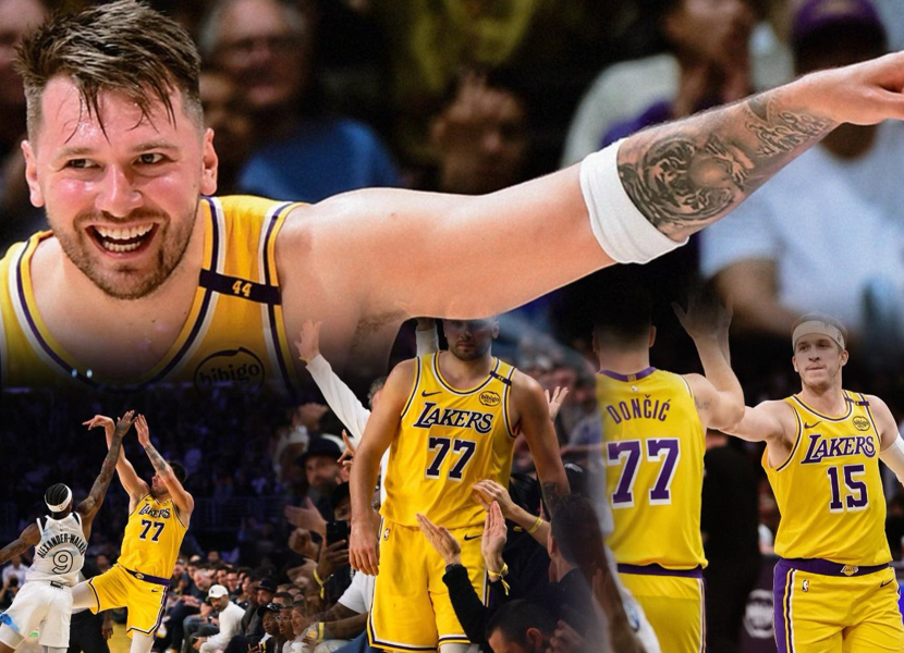 Luka Dončić entra en el libro de récords históricos de los Lakers