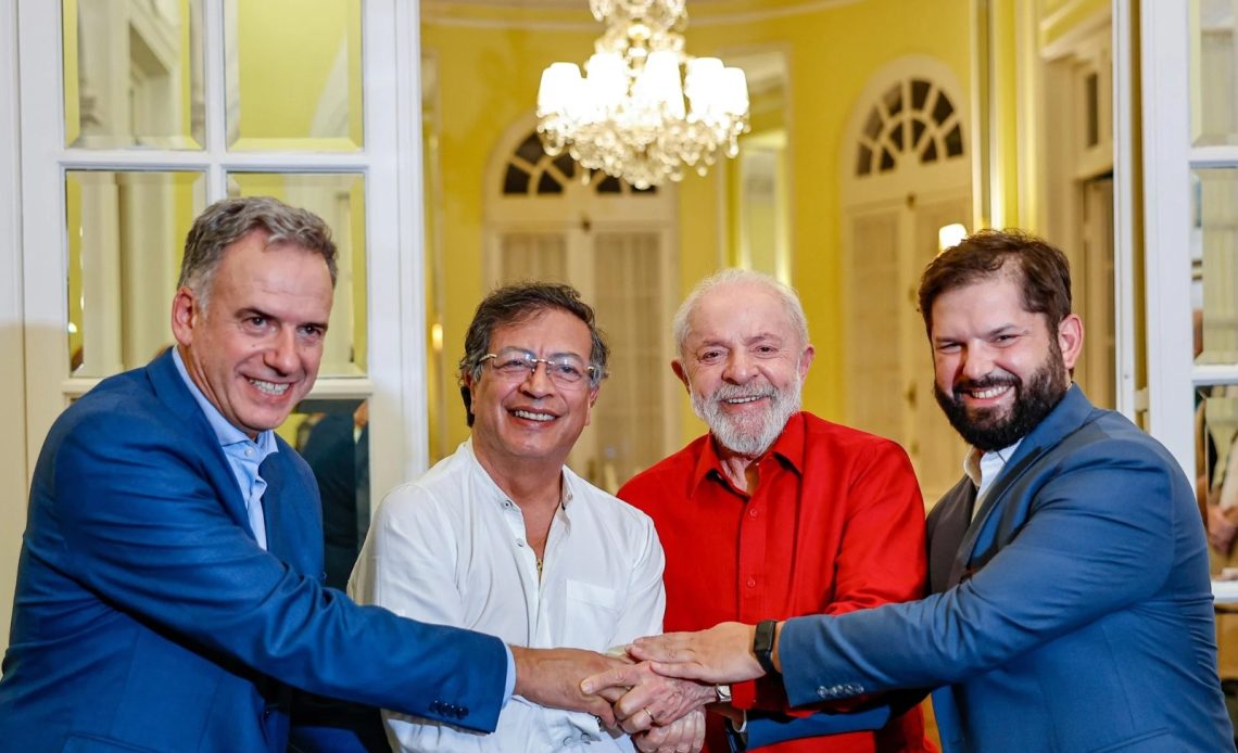 Lula, Orsi, Petro y Boric