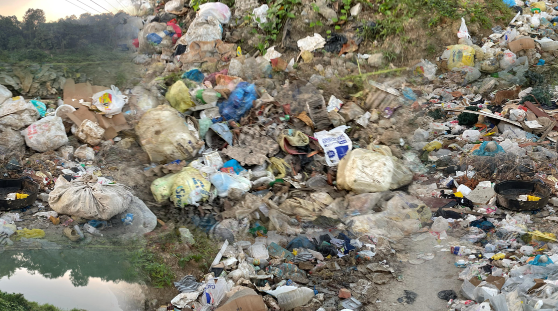 ¡Crimen ambiental! Gigantesco basurero amenaza aún más al río Haina-Manoguayabo